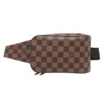 [ Гиндза магазин ]LOUIS VUITTON LV Louis * Vuitton Geronimo sN51994 ( негодный номер ) сумка "body" Damier оттенок коричневого мужской DH92737