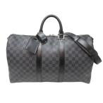 [. талант головной офис ]LOUIS VUITTON LV Louis * Vuitton ключ poru частота lie-ru45 N41418 сумка "Boston bag" Damier gla Fit DH94885