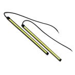 両面テープ付 全面発光 防水 強力 ムラ無し LED COB デイライト 長細身 20cm長