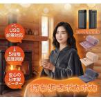 電気毛布 掛け敷き 20000mAhバッテリー 極暖 速暖 大判 通常 電気ブランケット 温度調節 USB給電 自動電源オフ ダニ退治 洗える 肌触り 敷毛布 省エネ 膝掛け