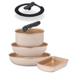 DOSHISHA ドウシシャ EIST7IV2 アイボリー フライパン 7点セット IH/ガス対応 evercook