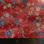 [ снят с производства распродажа!!]. крепдешин ткань золотая краска cut 32×34 см (33 номер ) цветок .. газонная трава нестандартная пересылка возможно 