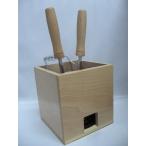 タキイ電器  和裁　電気鏝2丁立て DSKK和裁道具オリジナル木製鏝箱セット