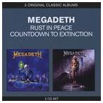 輸入盤 MEGADETH / 2 ORIGINAL CLASSIC ALBUMS ： COUNTDOWN TO EXTINCTION／RUST IN PEACE [2CD]