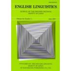 English linguistics Journal of the English Linguistic Society of Japan Volume24，Number1（2007June）