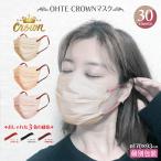 不織布 マスク プリーツ 小顔マスク バイカラー3層構造 トパーズ12枚 ガーネット12枚 ヘマタイト6枚 30枚入x6箱セット 花粉症対策 使い捨て おしゃれ ohte