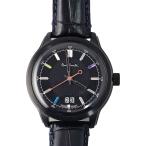 ポールスミス 腕時計 ケンブリッジ スイスコレクション ブラック クォーツ レザー クロコ型押し メンズ Paul Smith 新品