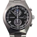 シチズン CITIZEN 腕時計 クロノグラフ ソーラー エコドライブ チタン製 スーパーチタニウム ブラック グレー メンズ CA7090-87E 海外モデル 新品