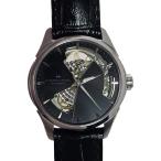 ショッピングハミルトン ハミルトン HAMILTON ジャズマスター Open Heart Auto 36MM オープンハート オートマティック 自動巻き レザー ブラック 腕時計 メンズ H32215730 新品正規品