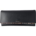 ポールスミス Paul Smith 長財布 ブラック/マルチストライプ オーバートリム PWD54610 新品未使用・展示販売品 箱付き