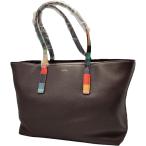 ポールスミス Paul Smith トートバッグ ワイン 本革 R10280