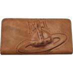 ヴィヴィアンウエストウッド Vivienne Westwood ラウンドファスナー式長財布 オーブ 本革 キャメル K32275