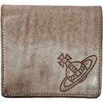 ヴィヴィアンウエストウッド Vivienne Westwood 折財布 カード入れ スリムウォレット ワックス ブラウン K56470 新品展示品箱付き