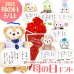 母の日限定 選べるぬいぐるみバッジギフトセット(感謝状&花束カード) ダッフィー&フレンズ 母の日 2025 プレゼント メッセージカード付き(ギフトセット)