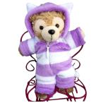 ダッフィー 服 コスチューム チシャ猫 パープル 本体無 バッチ用 送料無料