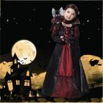 ハロウィーン  吸血鬼 悪魔 女の子 ワンピース 子供用 ジュニア 仮装　女の子 ハロウィン 110 120 130 140cm コスチューム ハロウィン 衣装 子供 コスプレ 仮装