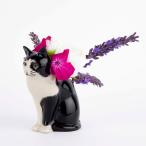 ショッピング花瓶 小花入れ 一輪挿し 花瓶 ねこ ネコ 白黒 Barney Bud Vase プレゼント クエイルセラミックス Quail Ceramics