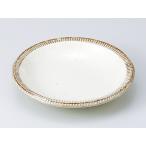 和食器 大皿 麺皿/ 渕錆粉引渕十草 8インチスープ /メインディッシュ 和風パスタ 冷やしうどん 冷やし中華 冷やしそば 業務用 家庭用 家族分購入推奨