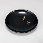 会津漆器 茶托 5枚組 丸皿/ 溜 4.5丸