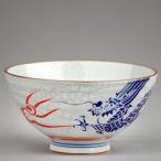 茶碗 飯碗/ 撥水 龍神 茶碗 中平 (赤