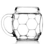 Borgonovo（ボルゴノーヴォ）/ サッカーマグ 650cc /サッカーボウル マグカップ ガラス ビアジョッキ  卒業記念や優勝記念にも