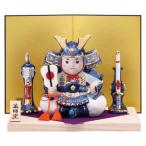 五月人形 コンパクト 陶器 小さい/ 染錦出世若武者 /こどもの日 端午の節句 初夏 お祝い 贈り物 プレゼント