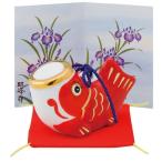 五月人形 コンパクト 陶器 小さい 鯉のぼり/ こいのぼり大　赤　（磁器） /こどもの日 端午の節句 初夏 お祝い 贈り物 プレゼント