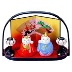  кукла hinaningyo compact керамика кошка кошка маленький симпатичный кукла для празника девочек / flat дешево . манэки-нэко удача ./ миниатюра первый .... sama ... sama . украшение 