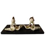  кукла hinaningyo compact керамика маленький симпатичный кукла для празника девочек кукла .. ручной работы кукла hinaningyo / прекрасный месяц обжиг в печи ..... конец широкий ./ миниатюра первый .... sama ... sama . украшение 