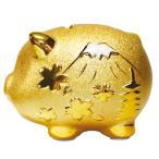  свинья Gold удача в деньгах копилка / Japan золотой свинья копилка / интерьер счастливый случай . удача подарок подарок 