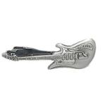 Yahoo! Yahoo!ショッピング(ヤフー ショッピング)ネクタイピン　エレキギター　アンティークシルバー　銀古美　日本製　タイバー おもしろ　音楽 楽器 バンド 　M03