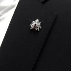 ラペルピンメンズスワロフスキーてん...