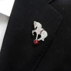 ラペルピンスワロフスキー馬シルバー...