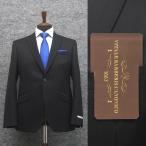 秋冬物　イタリー製生地 [CANONICO]　カノニコ Super110s 日本縫製　黒/無地　スタイリッシュ2釦シングルスーツ　[AB体]　メンズスーツ　CAN-0229