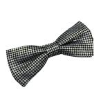 . оборудование бабочка галстук ( средний )6×13cm бабочка Thai bo- Thai серебряный × чёрный × серебряный ламе / маленький город сосна узор бабочка модель шелк 100% сделано в Японии почтовая доставка возможно CT-D60