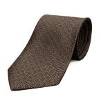  Kyoto запад . тканый галстук шелк 100% Camel × темно синий / кастрюля остров мелкий рисунок почтовая доставка OK NJ-NBS04