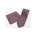  кольцо есть узкий галстук pocket square есть wine red × серебряный мелкий рисунок .. сделано в Японии .. тканый полиэстер 100% вечеринка галстук почтовая доставка возможно RNT4-3