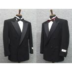 タキシード　ダブル　ピークカラー（剣襟）超黒　メーカー廃番品