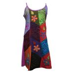 ワンピース　アジアン衣料  ネパール・コットン・キャミソールワンピース9