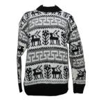 セーター男女兼用ネパール手編みウー...