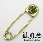  Gold Crown безопасность булавка подвеска M латунь латунь ..[neck-1401-BB32]