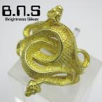 Yahoo! Yahoo!ショッピング(ヤフー ショッピング)ナチュラルボーンキラーズ ゴールドツインスネークリング ブラス brass 真鍮 蛇へび