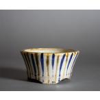 ショッピング鉢 ミニ盆栽鉢　下絵付透明釉丸盆栽鉢　國井正子盆栽鉢　小さな鉢　盆栽鉢作家　p1447