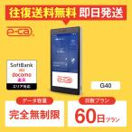 ポケットwifi レンタル 完全無制限 60日プラン 2ヵ月 レンタルwifi wifi レン タル wi-fi ソフトバンク ドコモ au 楽天 G40