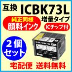 〔互換インク〕ICBK73L 2個セット 大