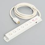 KC1215PT アメリカン電機 引掛形 OAタップ6ヶ口 コードセット プロテクター付 接地2P 15A 125V