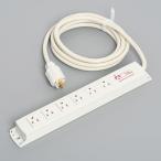 KC1230NF アメリカン電機 平刃形 OAタップ6ヶ口 コードセット NF付 接地2P 15A 125V