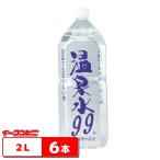 エスオーシー 温泉水99 2L x6本 天然アルカリイオン水 ミネラルウォーター ペットボトル