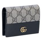 グッチ GUCCI 折財布 GG MARMONT マーモント 658610 17WAG 1283 ベージュ&エボニー
