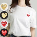 コムデギャルソン COMME DES GARCONS ユニセックス メンズ レディース 半袖Tシャツ PLAY AZ-T108 T216 RED/GOLD HEART ワンポイント Tシャツ